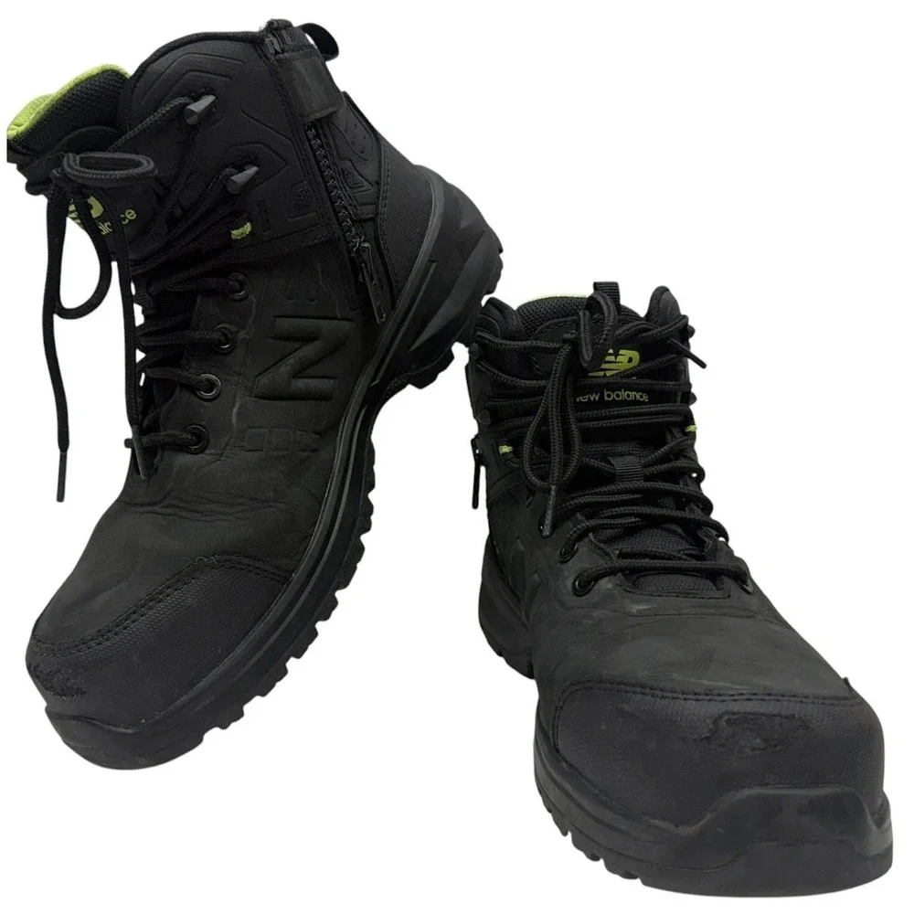 New Balance Calibre EH PR Mid Work Boots Men's 9.5 2E Wide Safety Toe Black‎